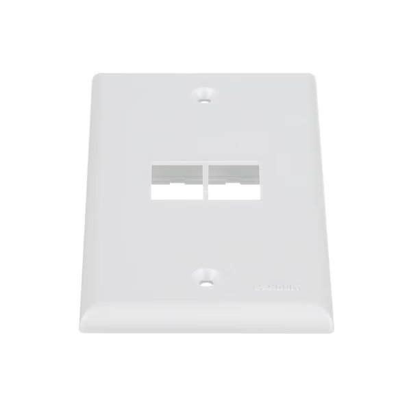 2-Port, Single Gang, Flush Mount Face, Panduit, Mfr#: NK2FNWH
